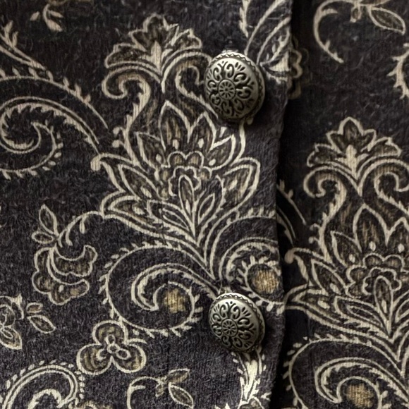 Free People Ponte de Roma Brown Paisley Floral Skater Dress S - Picture 13 of 13